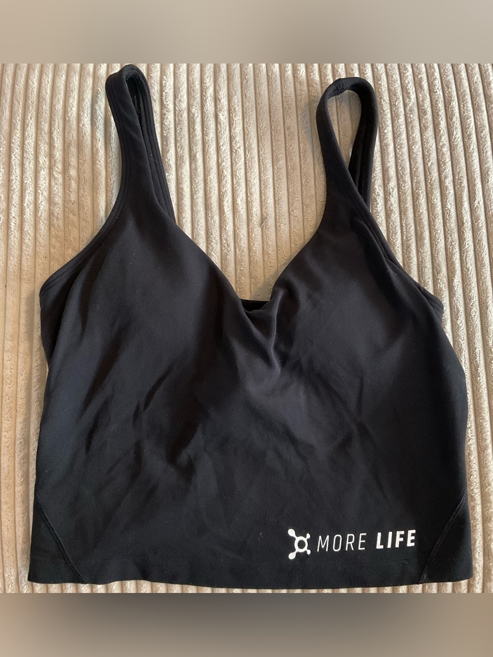 Lululemon x orange theory align black crop top sports bra
